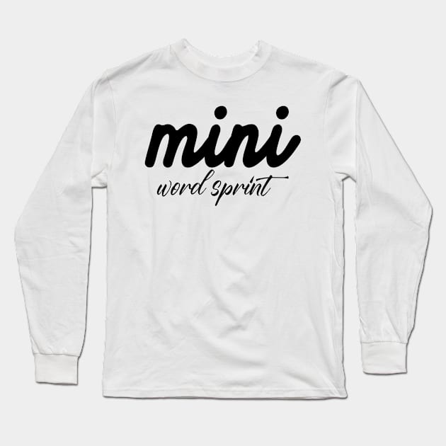 Mini Word Sprint Long Sleeve T-Shirt by TypoSomething